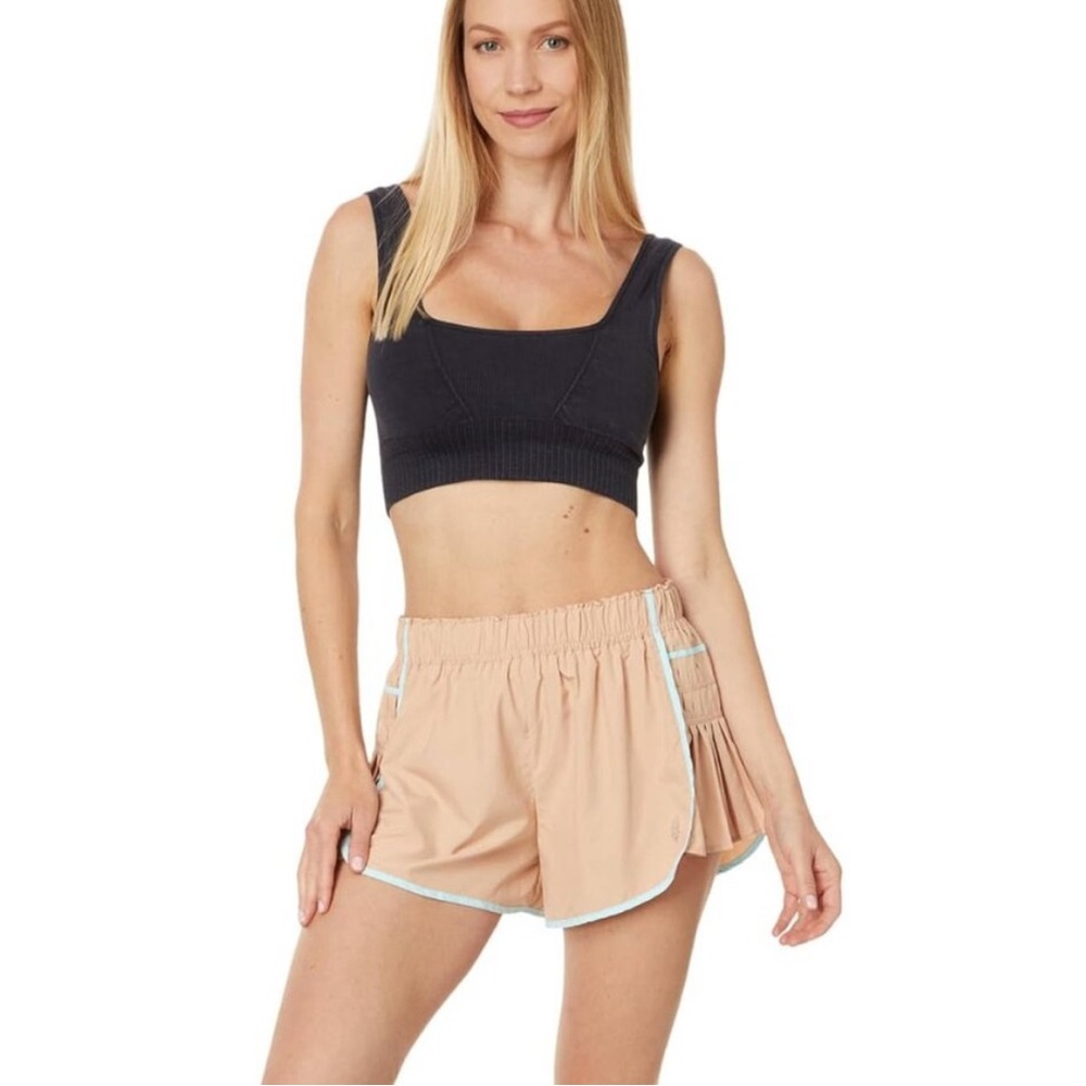 NWOT Free People Movement Easy Tiger Pleated Running Shorts